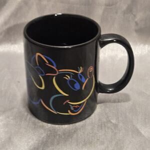 Minnie Mouse Neon Colors and Black Disney Coffee Mug